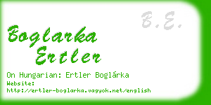 boglarka ertler business card